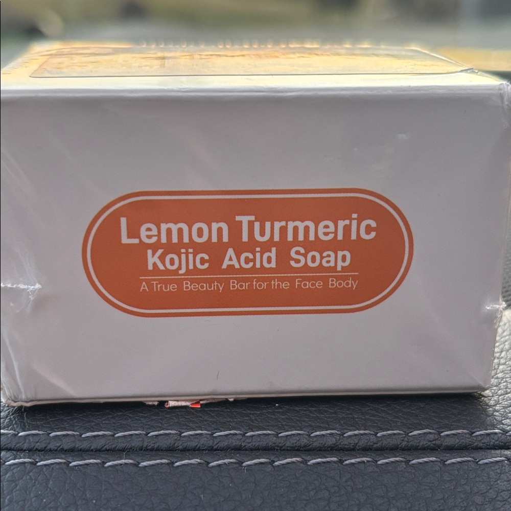 Lemon Turmeric Kojic Acid Soap Bar Vitamin C for Face Body Hands 2 Bars NWT - Picture 8 of 9